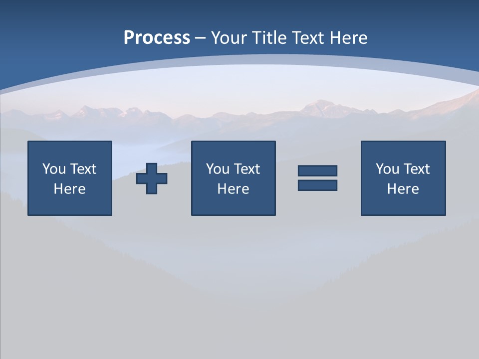 Serenity Horizontal Glacier PowerPoint Template