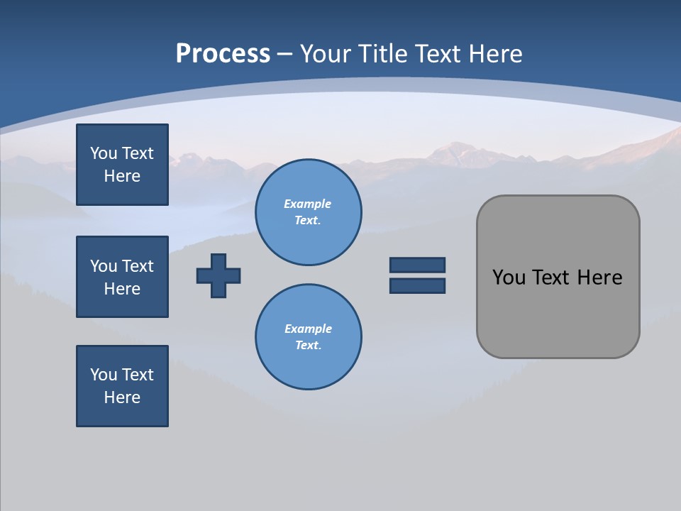 Serenity Horizontal Glacier PowerPoint Template
