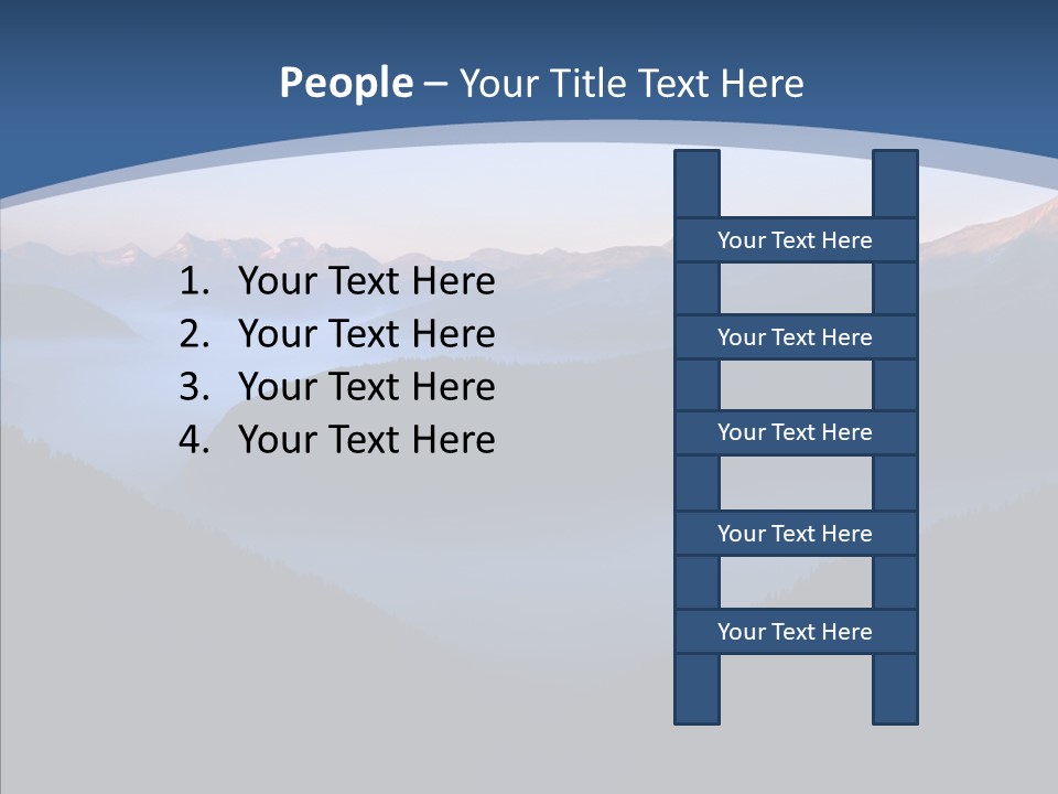 Serenity Horizontal Glacier PowerPoint Template