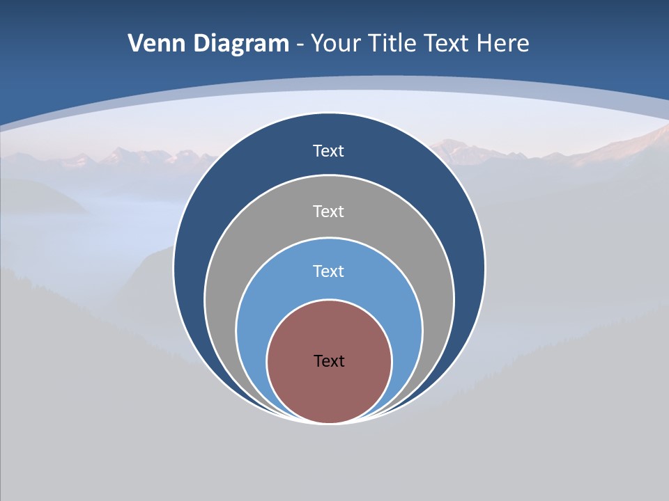 Serenity Horizontal Glacier PowerPoint Template