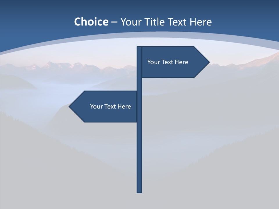 Serenity Horizontal Glacier PowerPoint Template