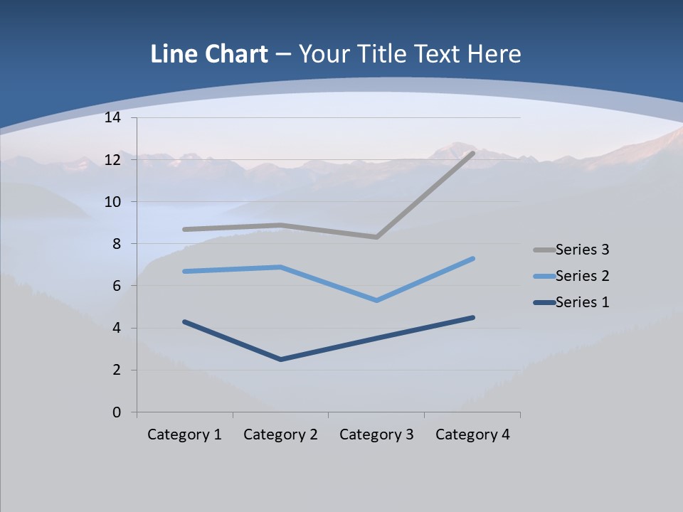 Serenity Horizontal Glacier PowerPoint Template