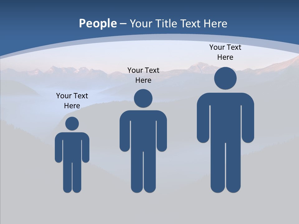 Serenity Horizontal Glacier PowerPoint Template