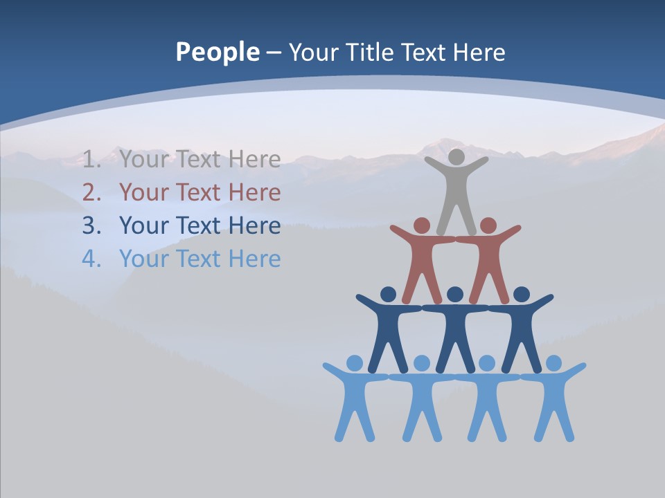 Serenity Horizontal Glacier PowerPoint Template