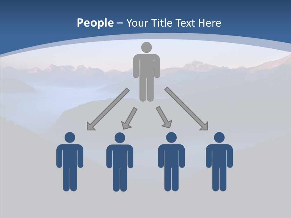 Serenity Horizontal Glacier PowerPoint Template