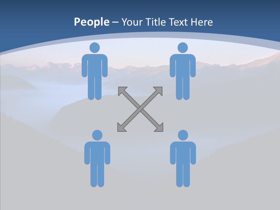 Serenity Horizontal Glacier PowerPoint Template