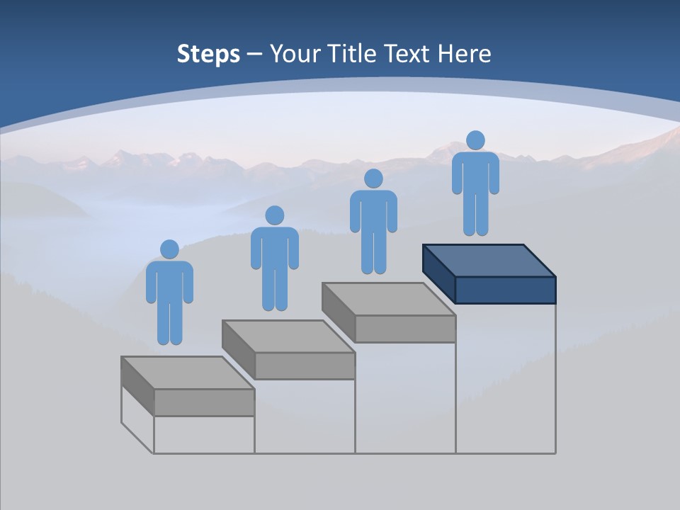 Serenity Horizontal Glacier PowerPoint Template