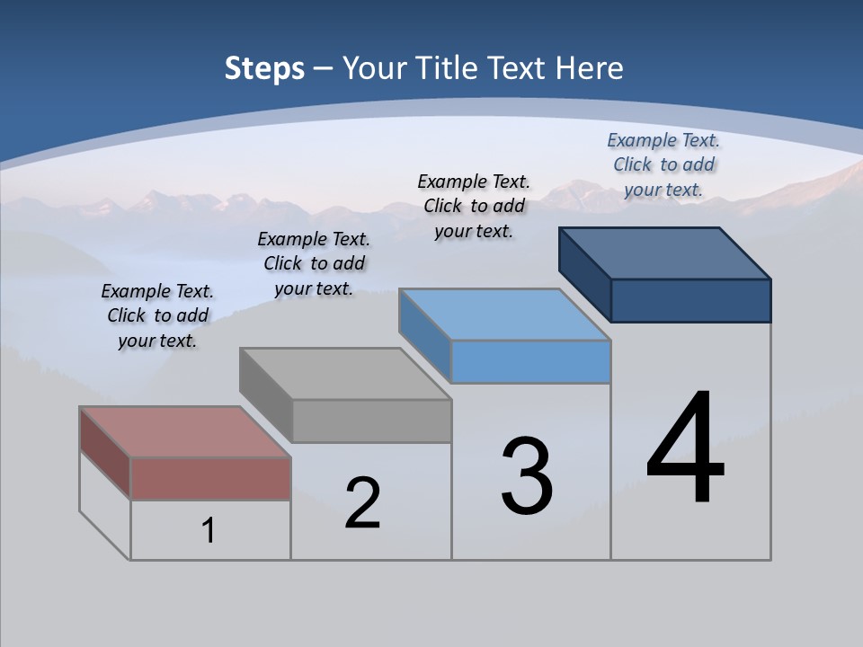 Serenity Horizontal Glacier PowerPoint Template