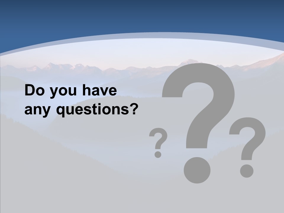 Serenity Horizontal Glacier PowerPoint Template