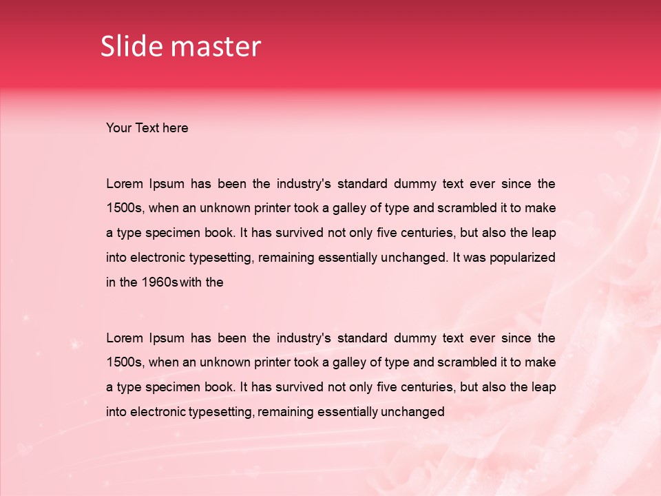 Glow Wallpaper Swirl PowerPoint Template