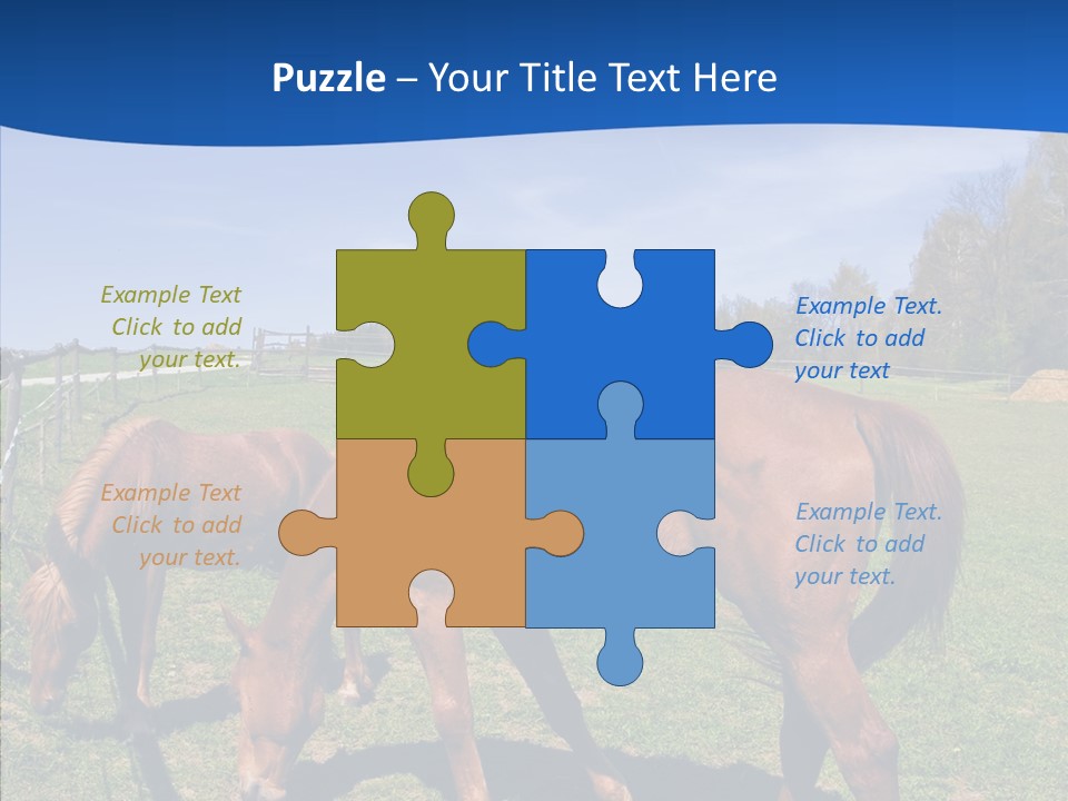 Colorful Fast Horse Racer PowerPoint Template