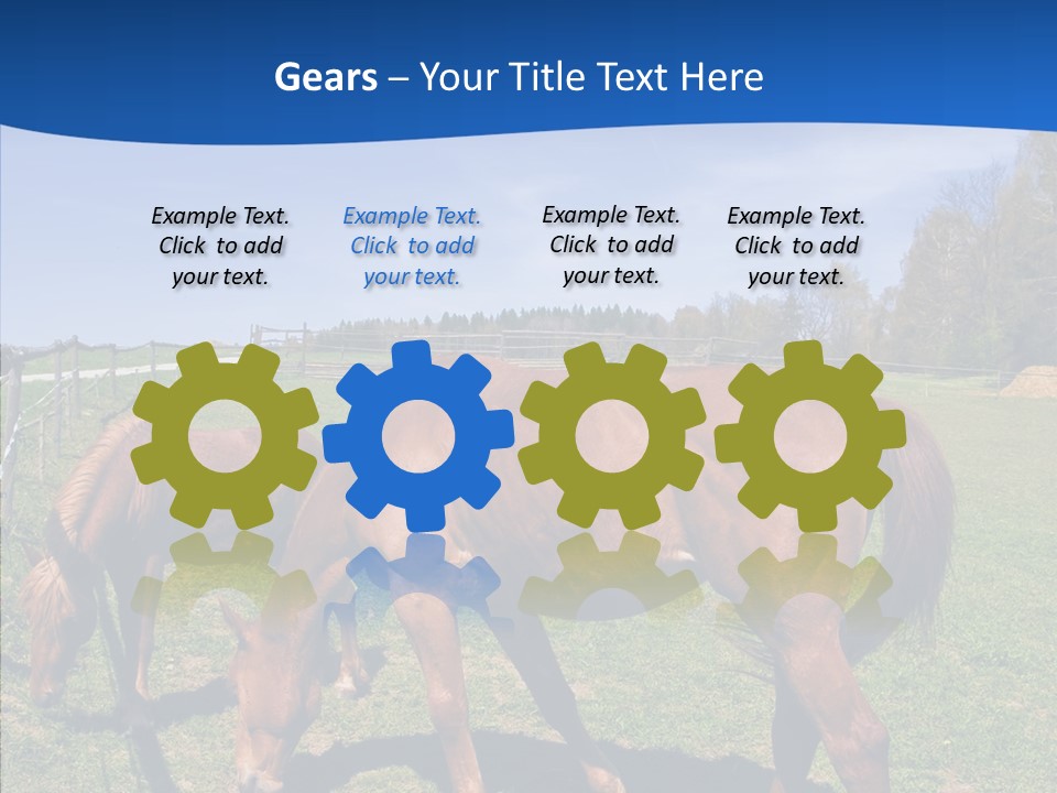 Colorful Fast Horse Racer PowerPoint Template