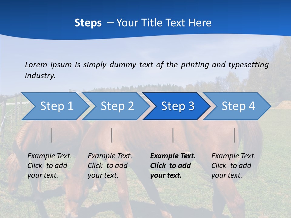 Colorful Fast Horse Racer PowerPoint Template