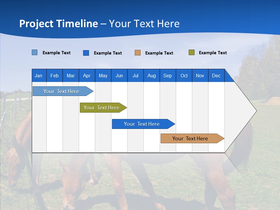 Colorful Fast Horse Racer PowerPoint Template