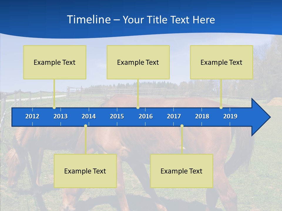 Colorful Fast Horse Racer PowerPoint Template