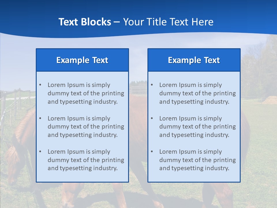Colorful Fast Horse Racer PowerPoint Template