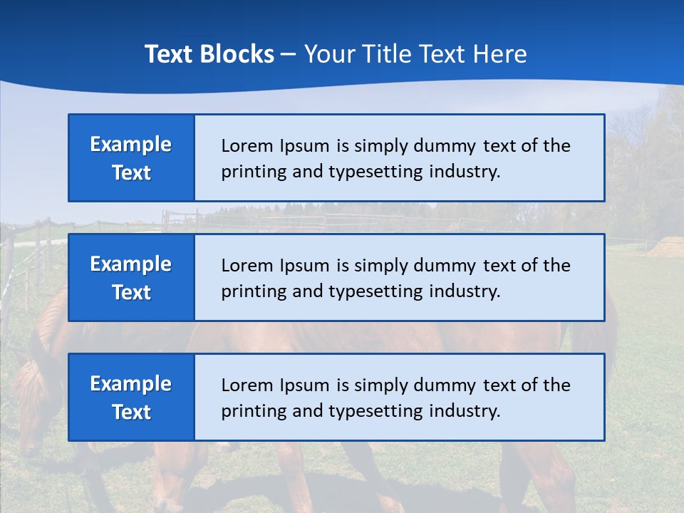Colorful Fast Horse Racer PowerPoint Template