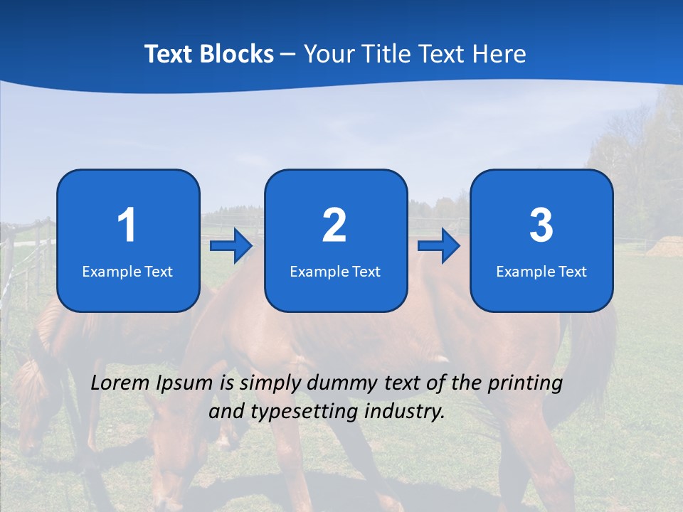 Colorful Fast Horse Racer PowerPoint Template
