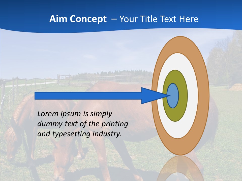 Colorful Fast Horse Racer PowerPoint Template