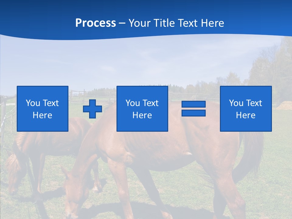Colorful Fast Horse Racer PowerPoint Template