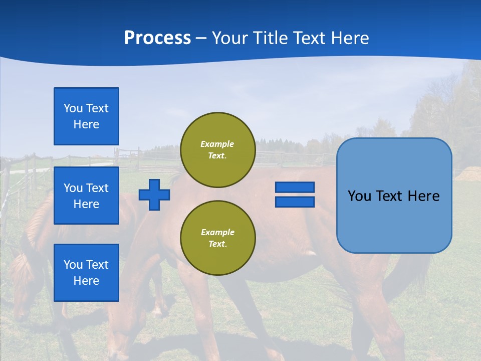 Colorful Fast Horse Racer PowerPoint Template