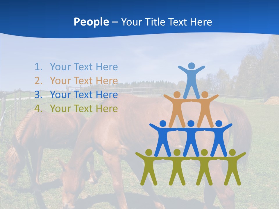 Colorful Fast Horse Racer PowerPoint Template