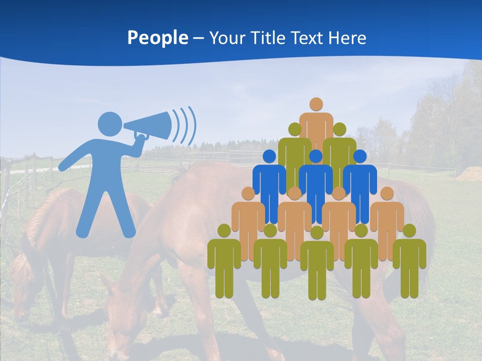 Colorful Fast Horse Racer PowerPoint Template