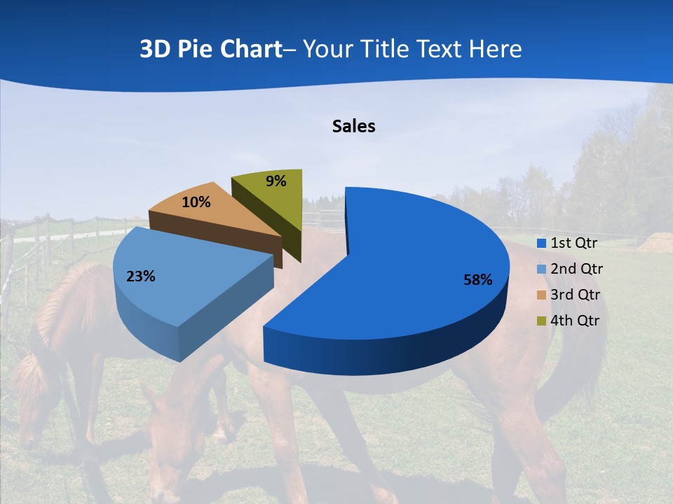 Colorful Fast Horse Racer PowerPoint Template