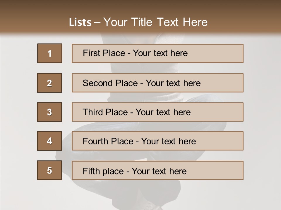 Jumping Break Performance PowerPoint Template