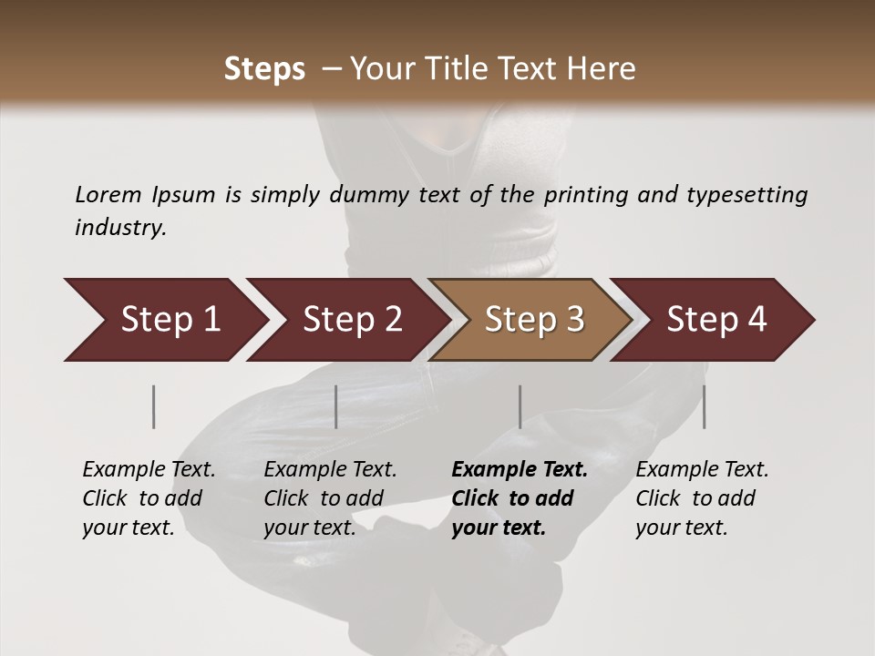 Jumping Break Performance PowerPoint Template