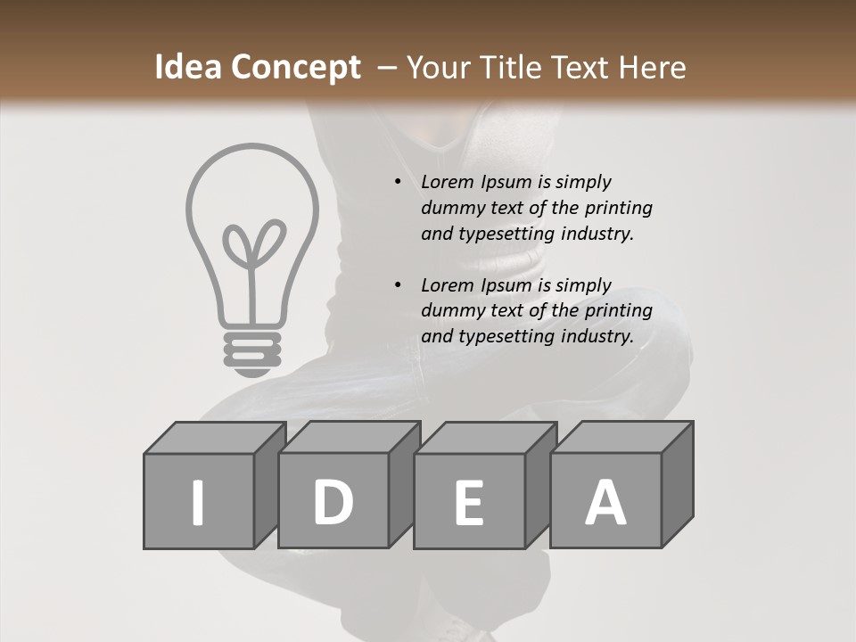 Jumping Break Performance PowerPoint Template