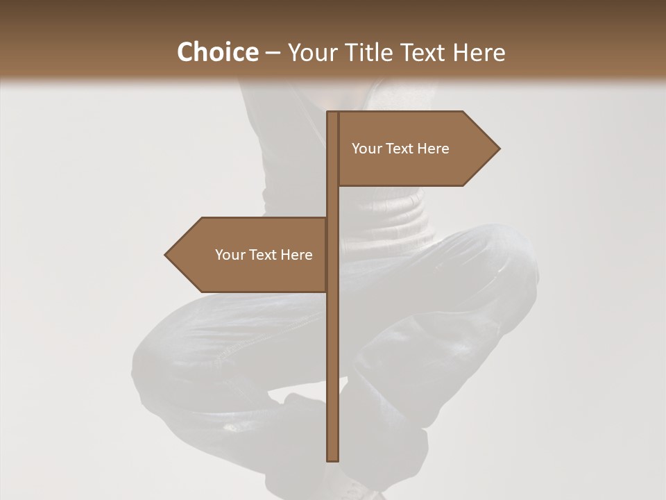 Jumping Break Performance PowerPoint Template