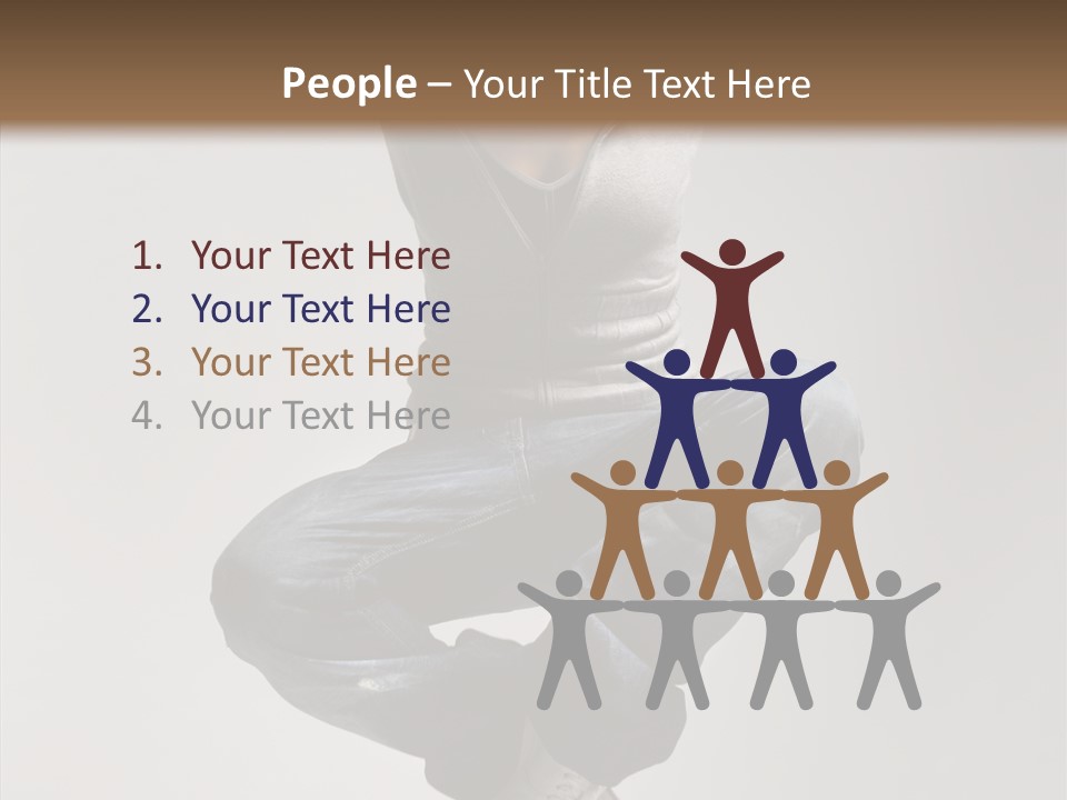 Jumping Break Performance PowerPoint Template