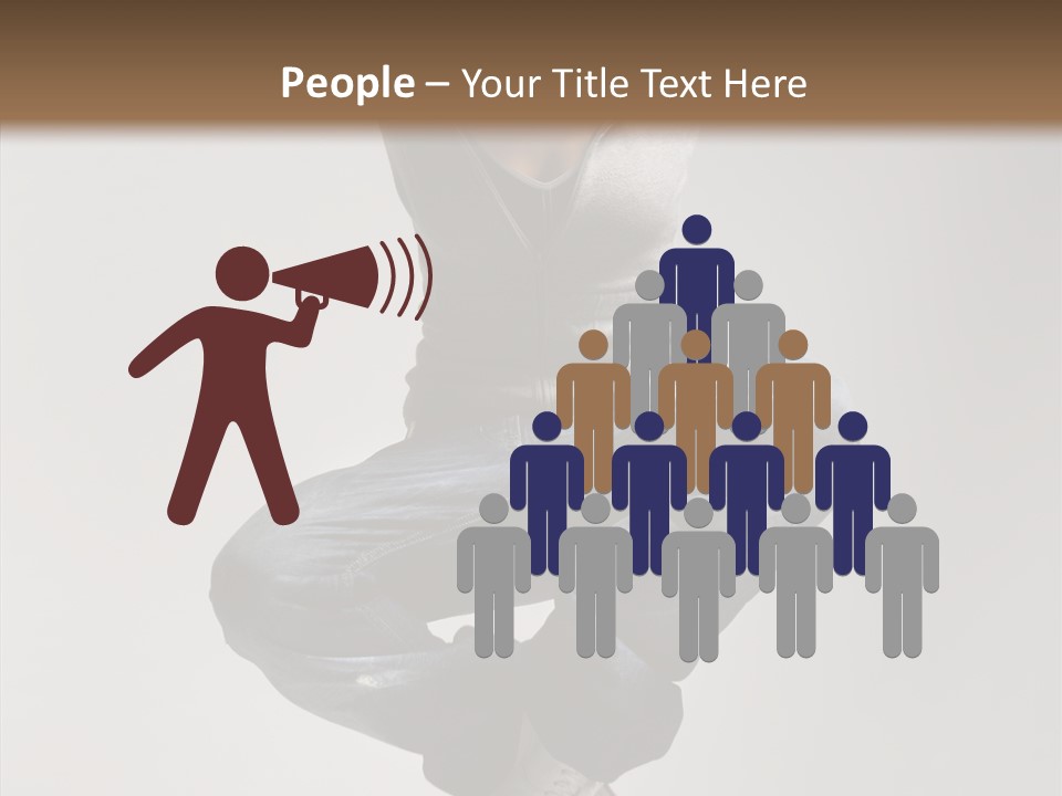 Jumping Break Performance PowerPoint Template