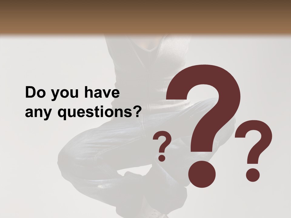 Jumping Break Performance PowerPoint Template