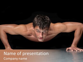 Sensuality Male Body PowerPoint Template