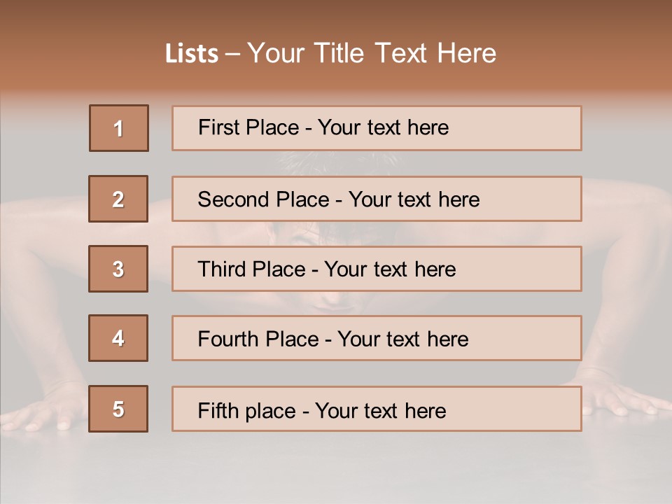 Sensuality Male Body PowerPoint Template