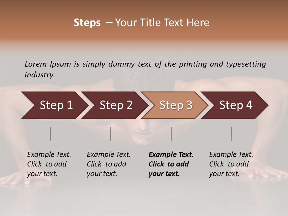 Sensuality Male Body PowerPoint Template