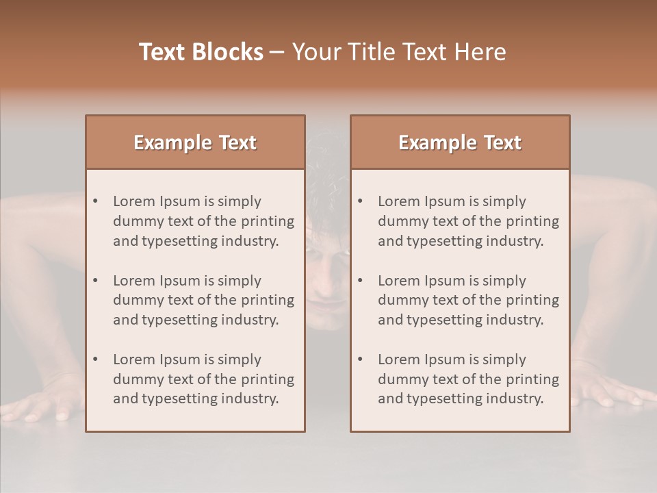 Sensuality Male Body PowerPoint Template