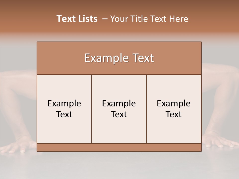Sensuality Male Body PowerPoint Template