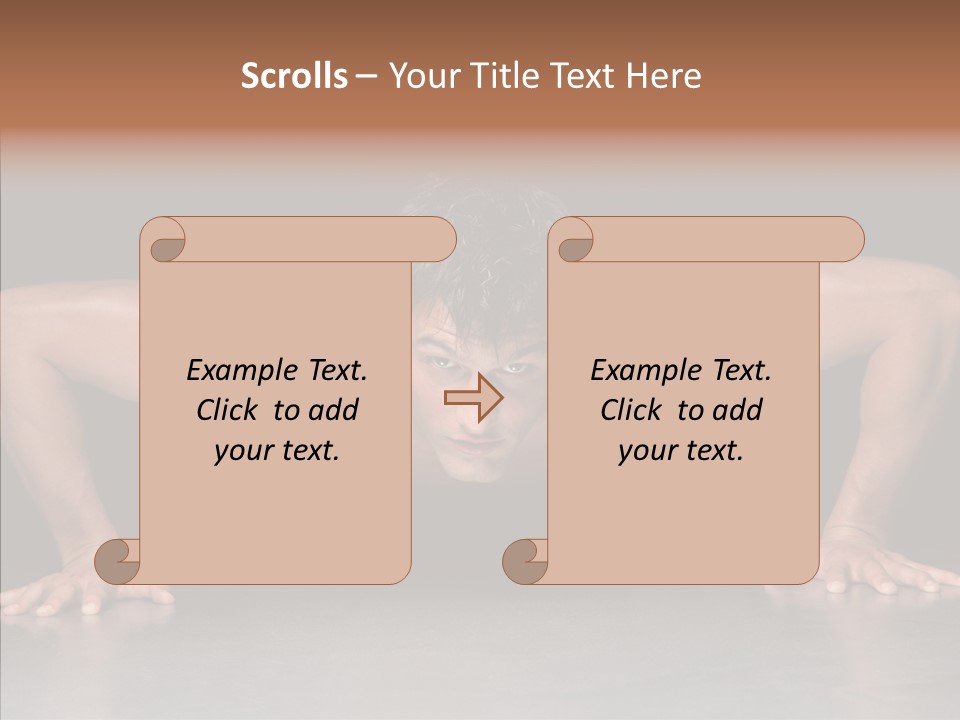 Sensuality Male Body PowerPoint Template