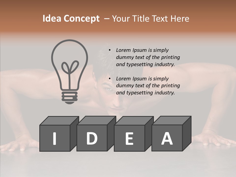 Sensuality Male Body PowerPoint Template