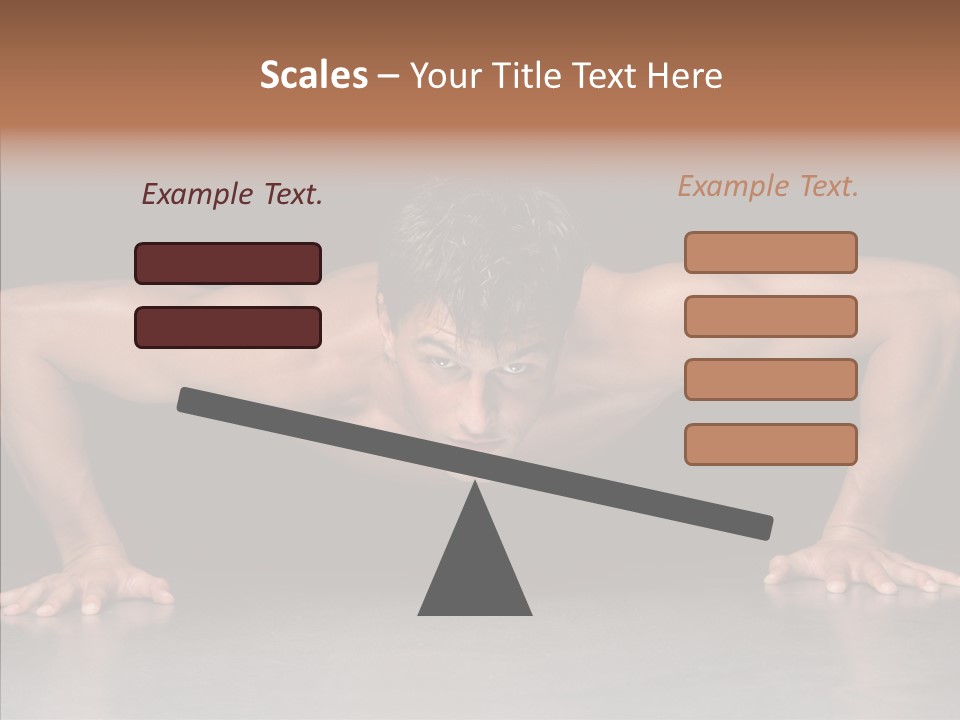 Sensuality Male Body PowerPoint Template