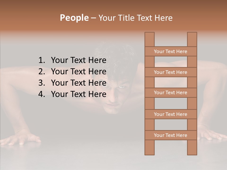 Sensuality Male Body PowerPoint Template