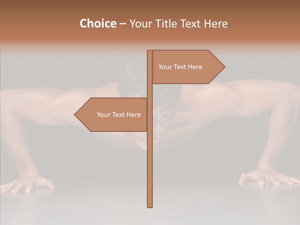 Sensuality Male Body PowerPoint Template