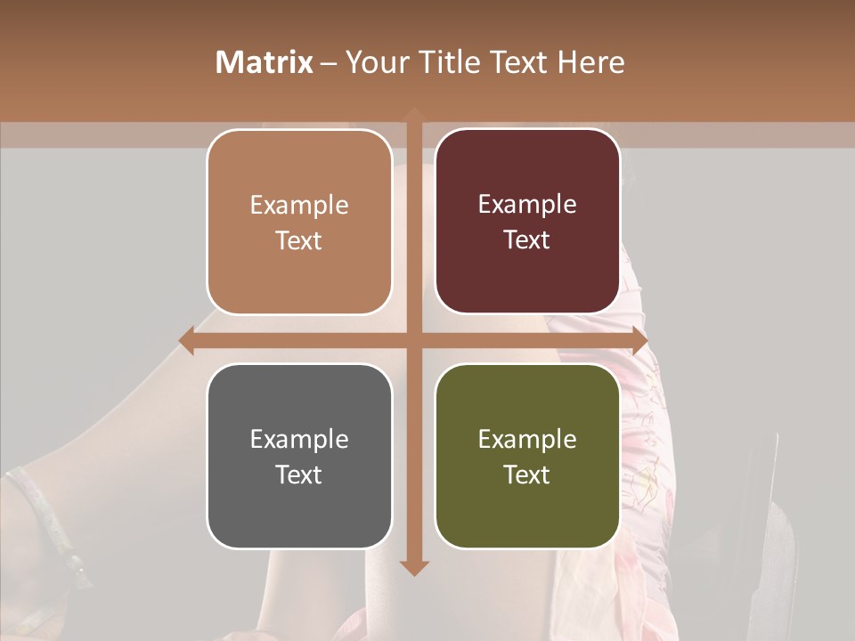 Clothes Blonde Woman PowerPoint Template