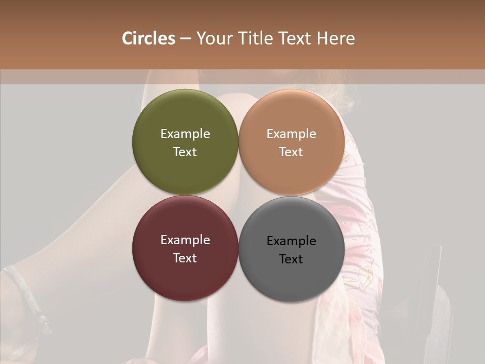 Clothes Blonde Woman PowerPoint Template