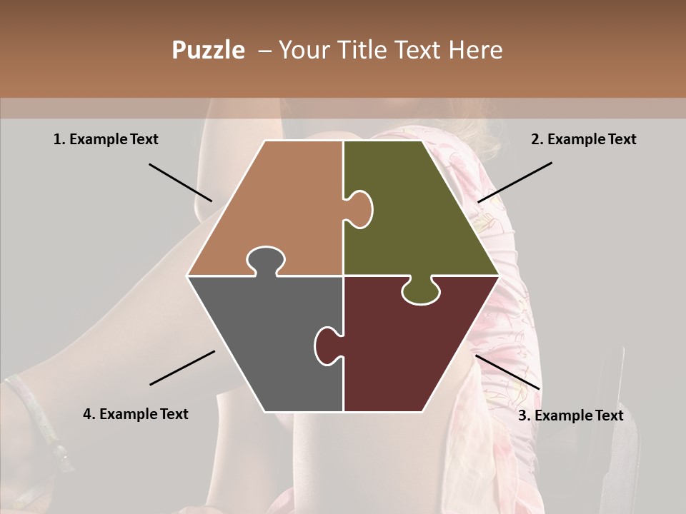 Clothes Blonde Woman PowerPoint Template