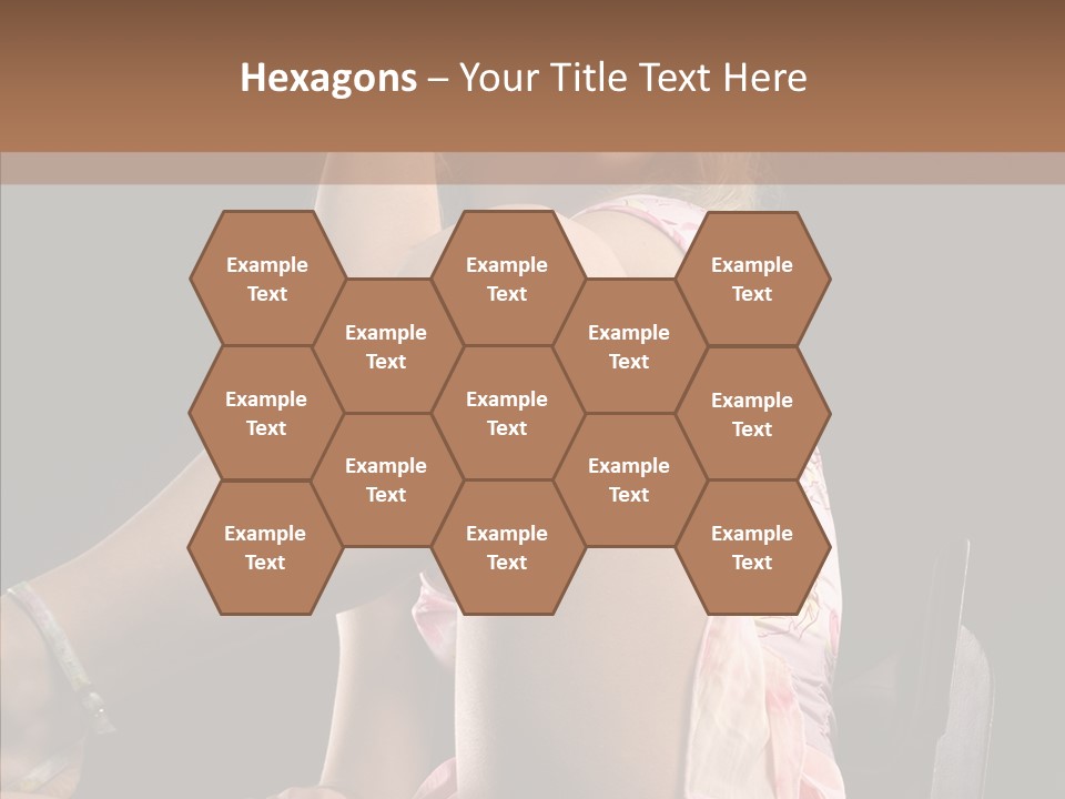 Clothes Blonde Woman PowerPoint Template