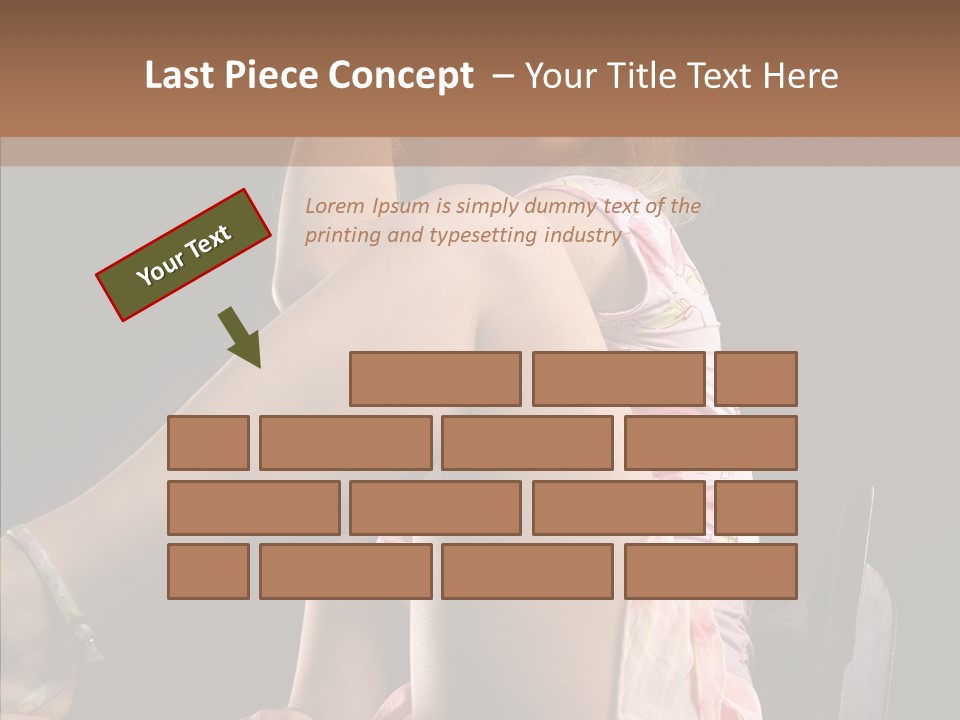 Clothes Blonde Woman PowerPoint Template